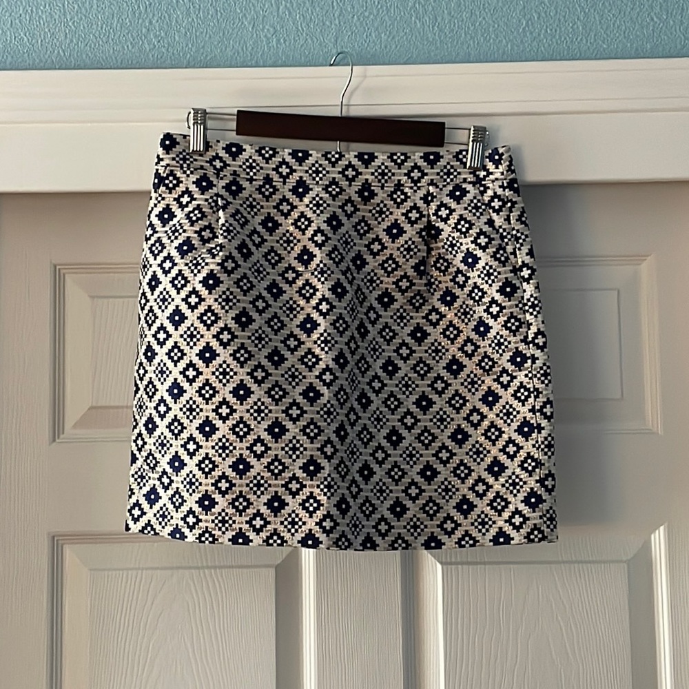 J. Crew Geometric Printed Mini Skirt | Size 4